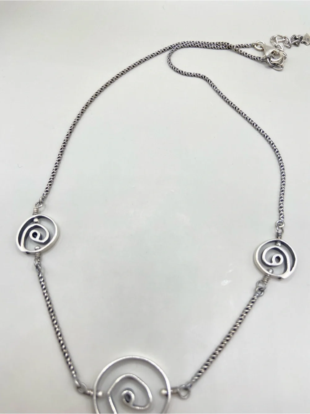 Silpada Sterling Circle Swirl Necklace
